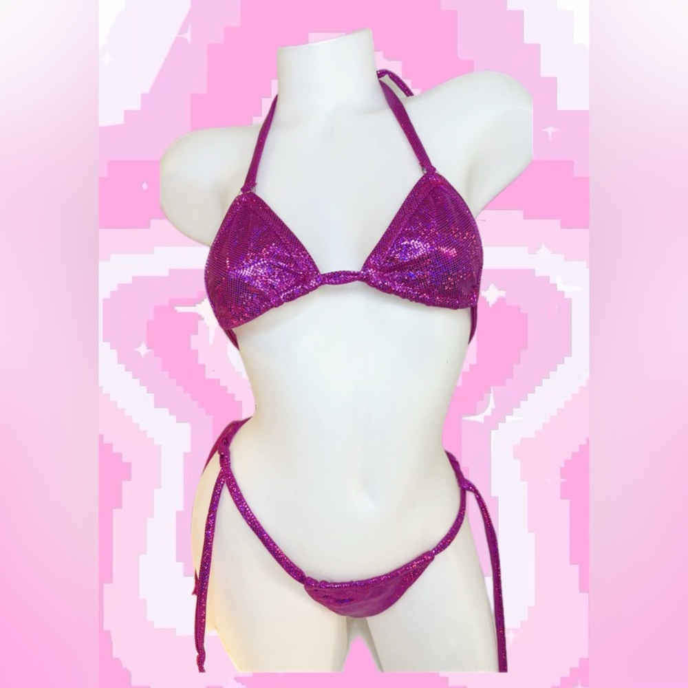 Magenta Bikini Set